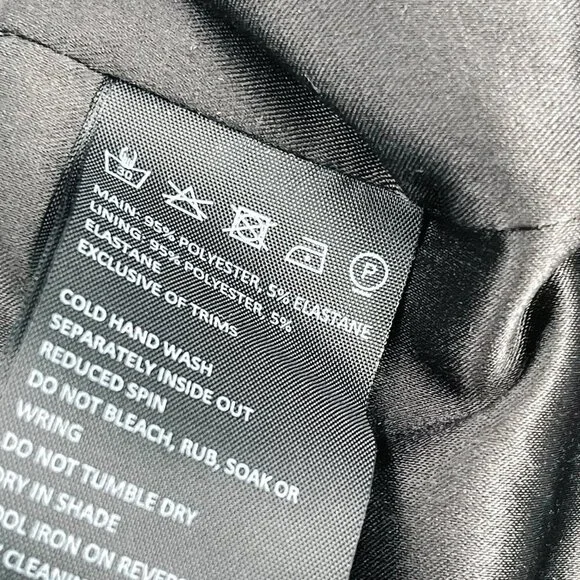 Revolve Bardot Kristen Flounce Peplum Bodycon Sleeveless Midi Dress Black 8 Med - Picture 12 of 12